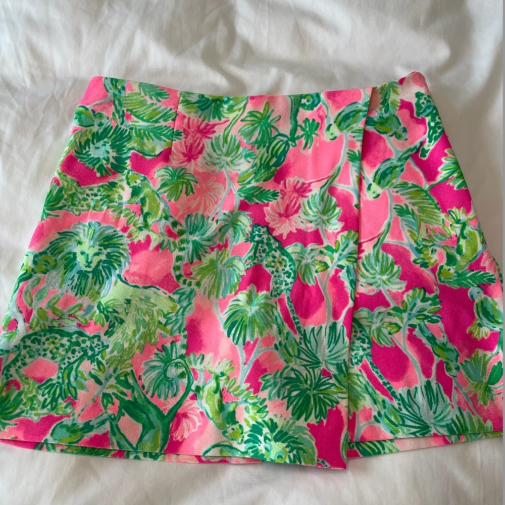 Green and Pink Lilly Skort